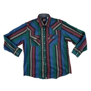 Rock‎ Creek Ranch Shirt Mens SZ X-Large Striped Long Sleeve